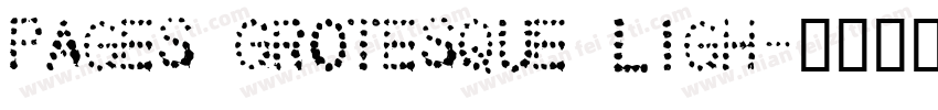 Pages Grotesque Ligh字体转换